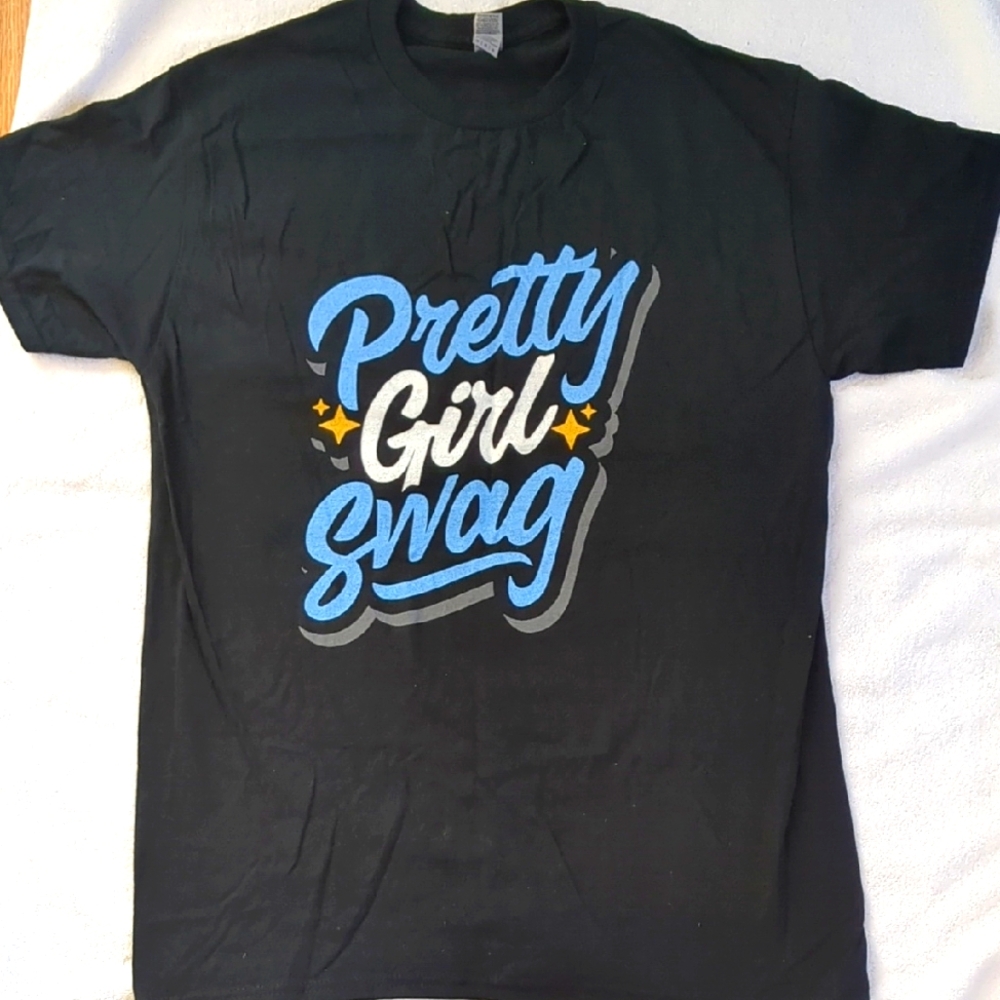 Pretty Girl Swag Black T-Shirt New Without Tags Women's T Shirt